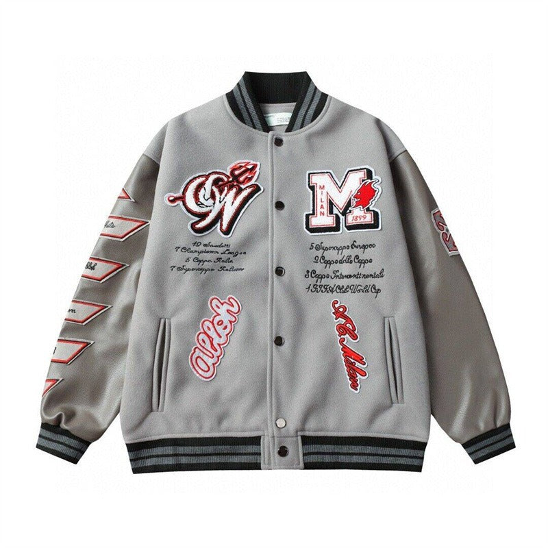 "Winner IronCrest" Letter Patched Varsity Jacket