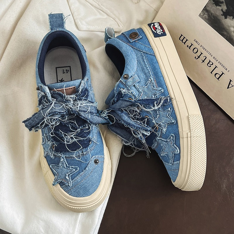 Horizon Smiles Denim Sneakers Low