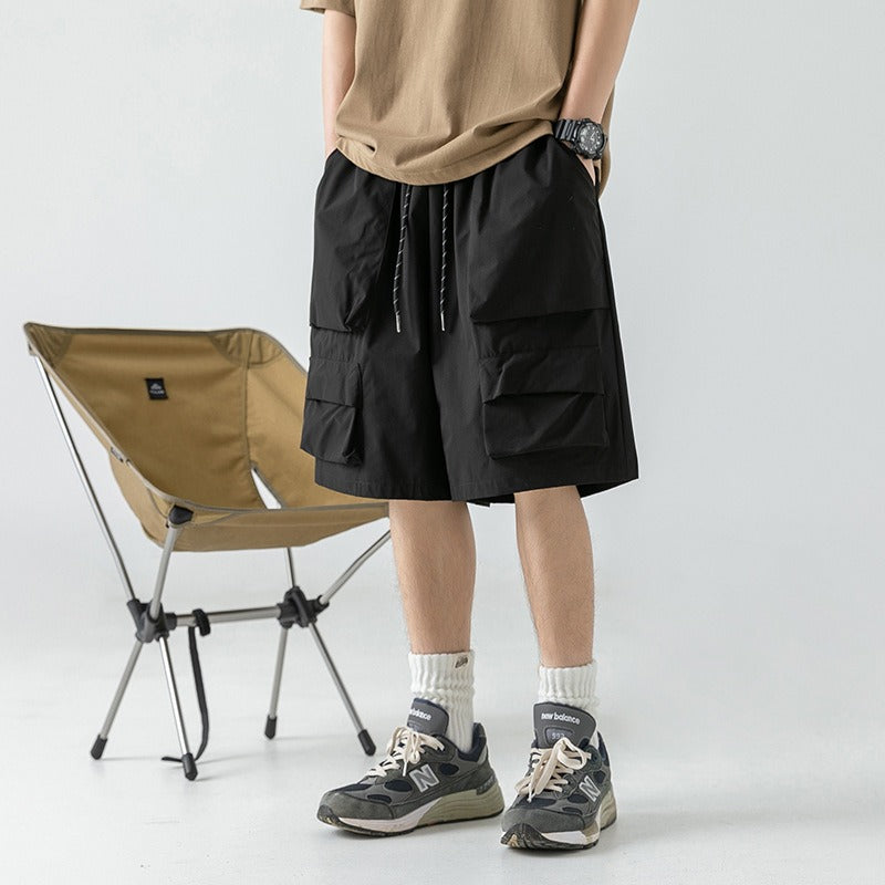 Performance Multi-Pocket Cargo Track Shorts