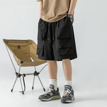 Performance Multi-Pocket Cargo Track Shorts