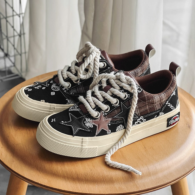 Horizon Smiles Denim Sneakers Low