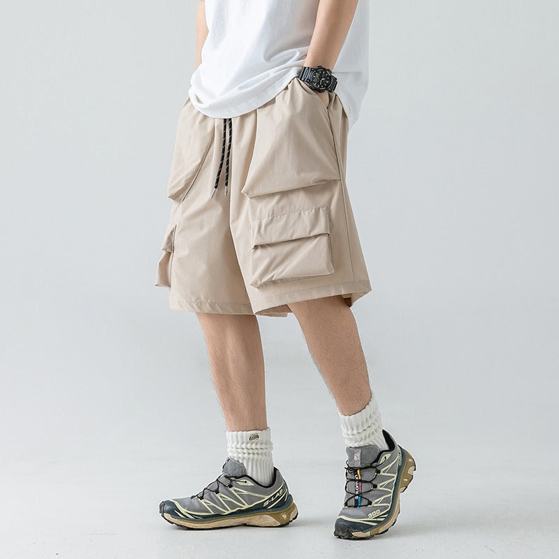 Performance Multi-Pocket Cargo Track Shorts