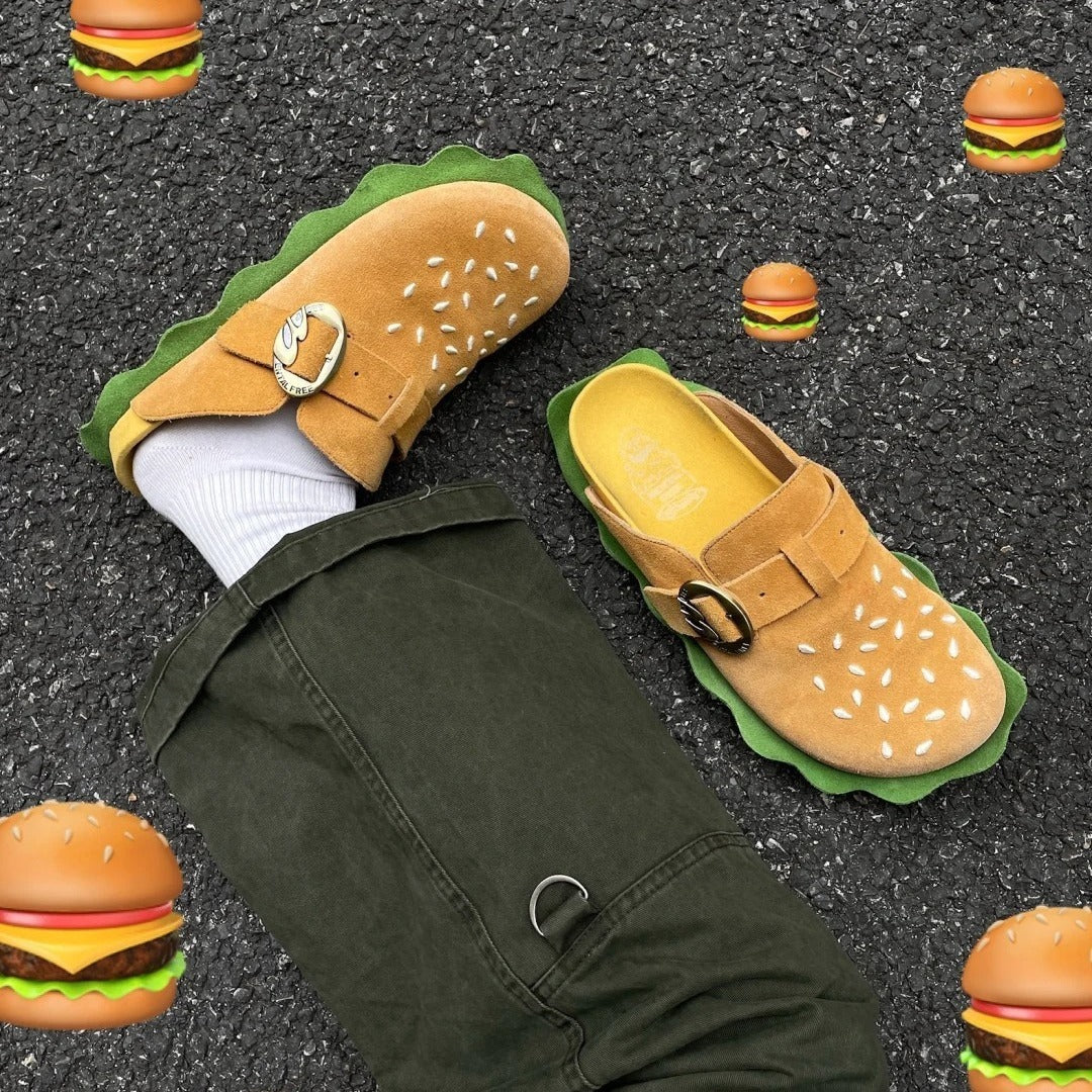 "Burger Tepi Jalan" Closed Toe Buckle