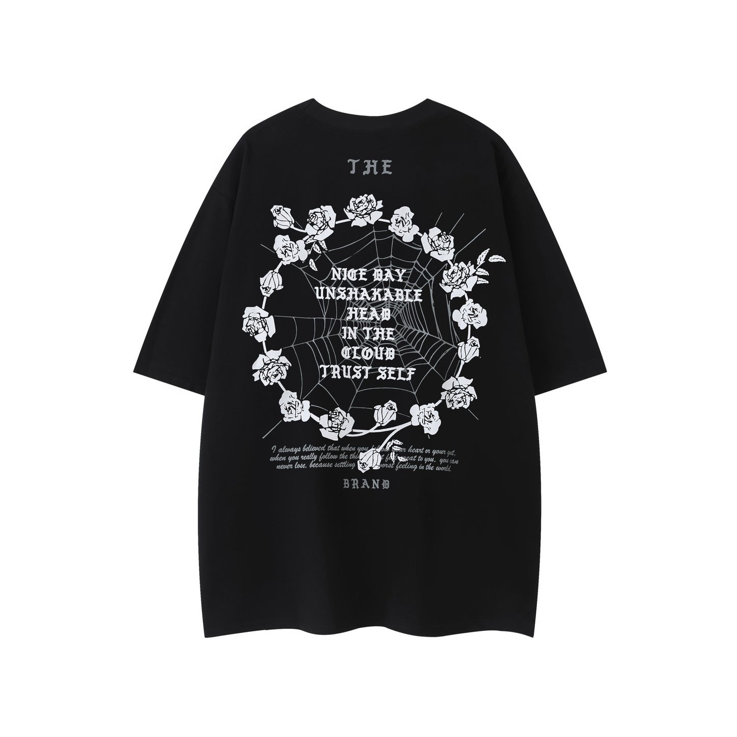 "Spider's Bloom" 240G Oversized Men's Tee