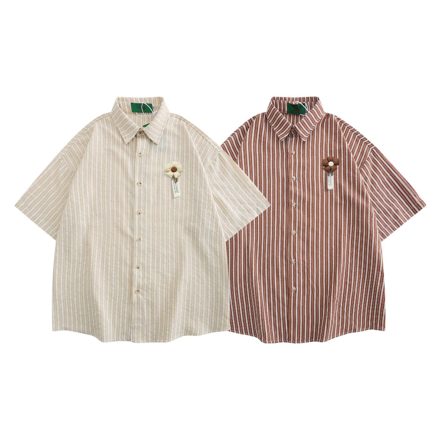 "Little Sun Floral" 250G Men's Sleeve Shirt