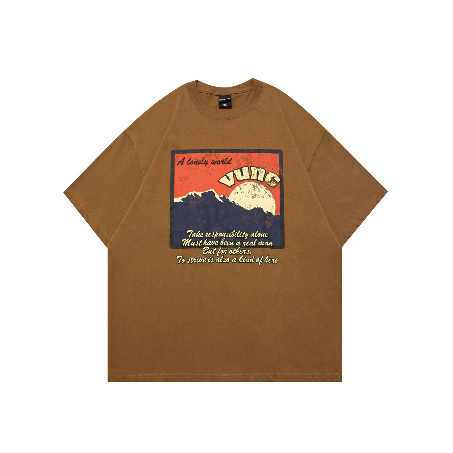 "Rising Sun Summit" 260G Oversized Tee