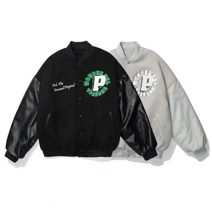 Letter Patched Varsity Jacket -"Timeless Original Letterman"